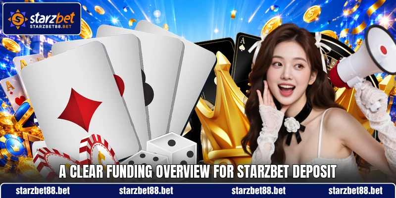A clear funding overview for STARZBET deposit
