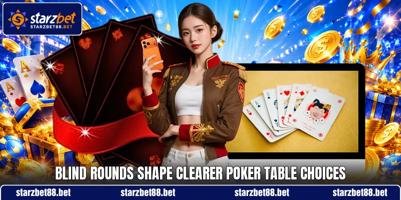 Blind rounds shape clearer poker table choices