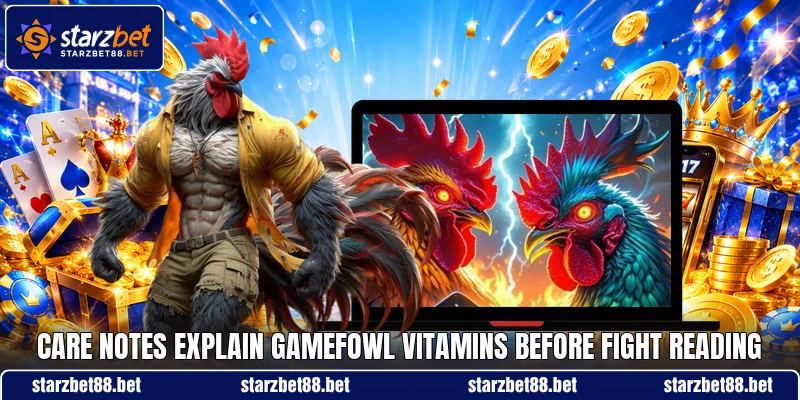 Care notes explain Gamefowl Vitamins before fight reading Care notes explain Gamefowl Vitamins before fight reading