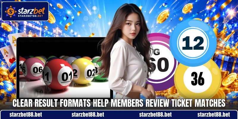 Clear result formats help members review ticket matches Clear result formats help members review ticket matches
