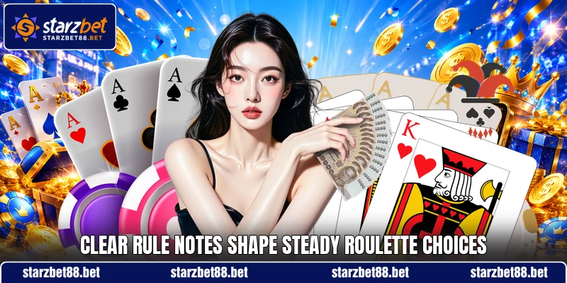 Clear rule notes shape steady roulette choices