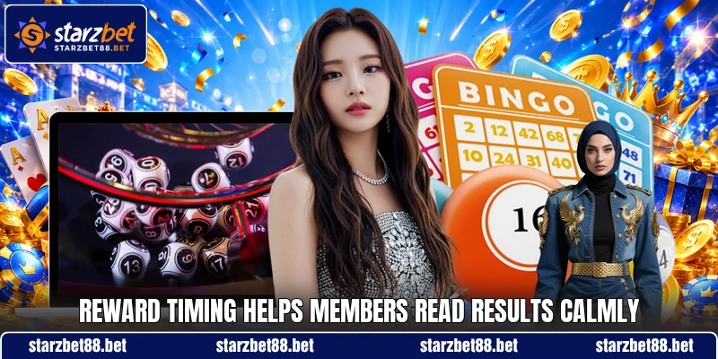 Reward timing helps members read results calmly Reward timing helps members read results calmly