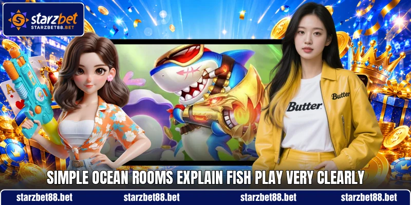Simple ocean rooms explain Fish play very clearly Simple ocean rooms explain Fish play very clearly