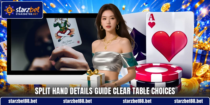 Split hand details guide clear table choices Split hand details guide clear table choices
